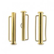 Metal magnetic slide clasp 31,5mm Gold